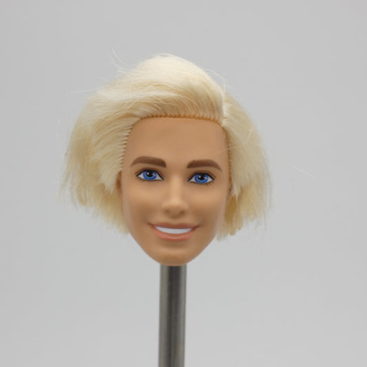 Barbie The Movie Ken Doll Head Only Rooted Non-Styled Hair 2023 Mattel HPJ97