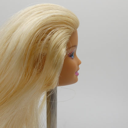 Barbie Doll Head CEO Generation Girl Face Medium Tan Skin Mattel 2000s