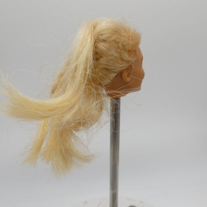 Barbie Doll Head Violet Face Damaged Hair FOR REROOT 2023 Cutie Reveal HKR06