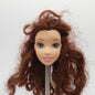 Disney Beauty And The Beast Belle Doll Head Only Brunette Hair Green Eyes Mattel