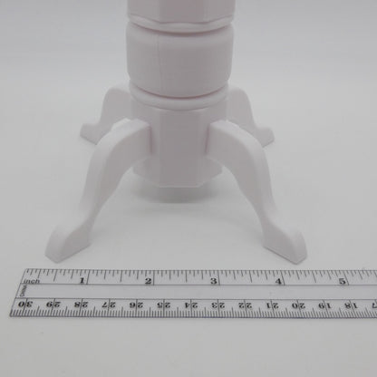 1/6 Scale Doll Furniture Round Dining Table All White Barbie Integrity Diorama