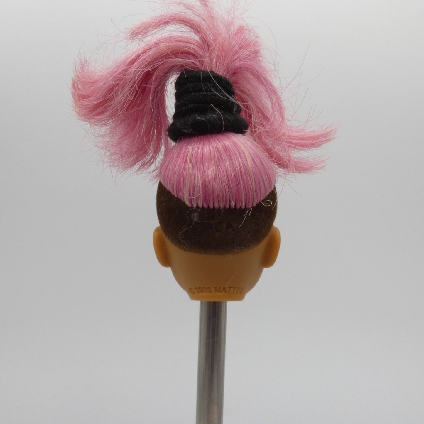 Barbie Fashionistas 095 Doll Head Goddess Face Pink Hair Brown Tan 2018 FJF55