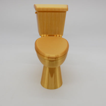 1/6 Scale Doll Furniture Bathroom Toilet Gold 1:6 Barbie Integrity Toys Diorama