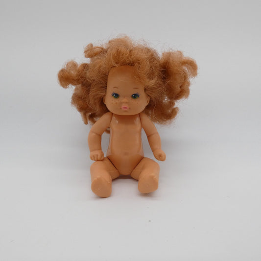 Heart Family Baby Doll Red Curly Hair Barbie Mattel Toddler Fashion Play Line F6