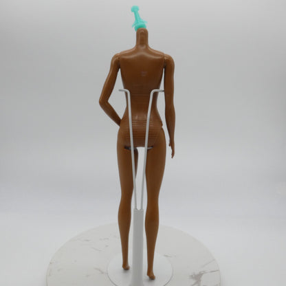 Barbie Fashionistas 185 Doll Body Only Heel Feet AA Dark Skin 2022 Mattel HBV17