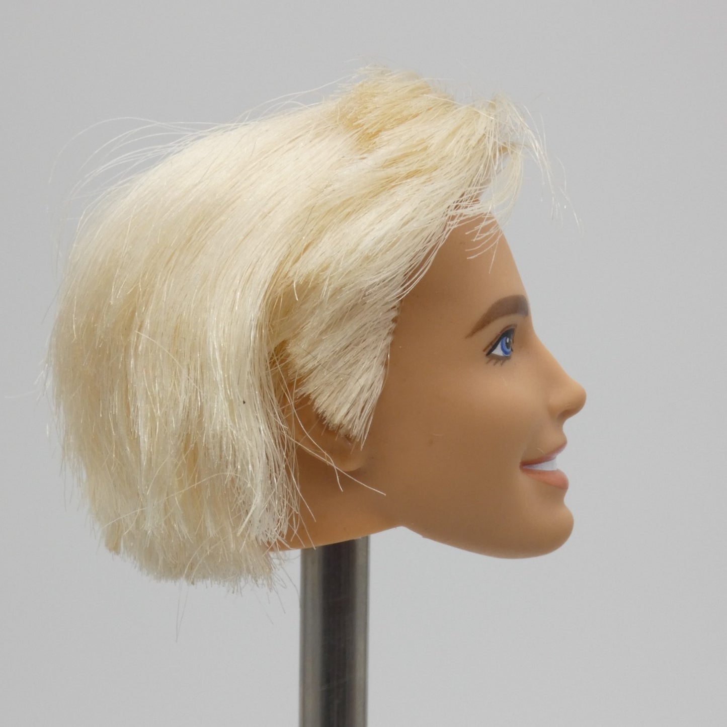 Barbie The Movie Ken Doll Head Only Rooted Non-Styled Hair 2023 Mattel HPJ97