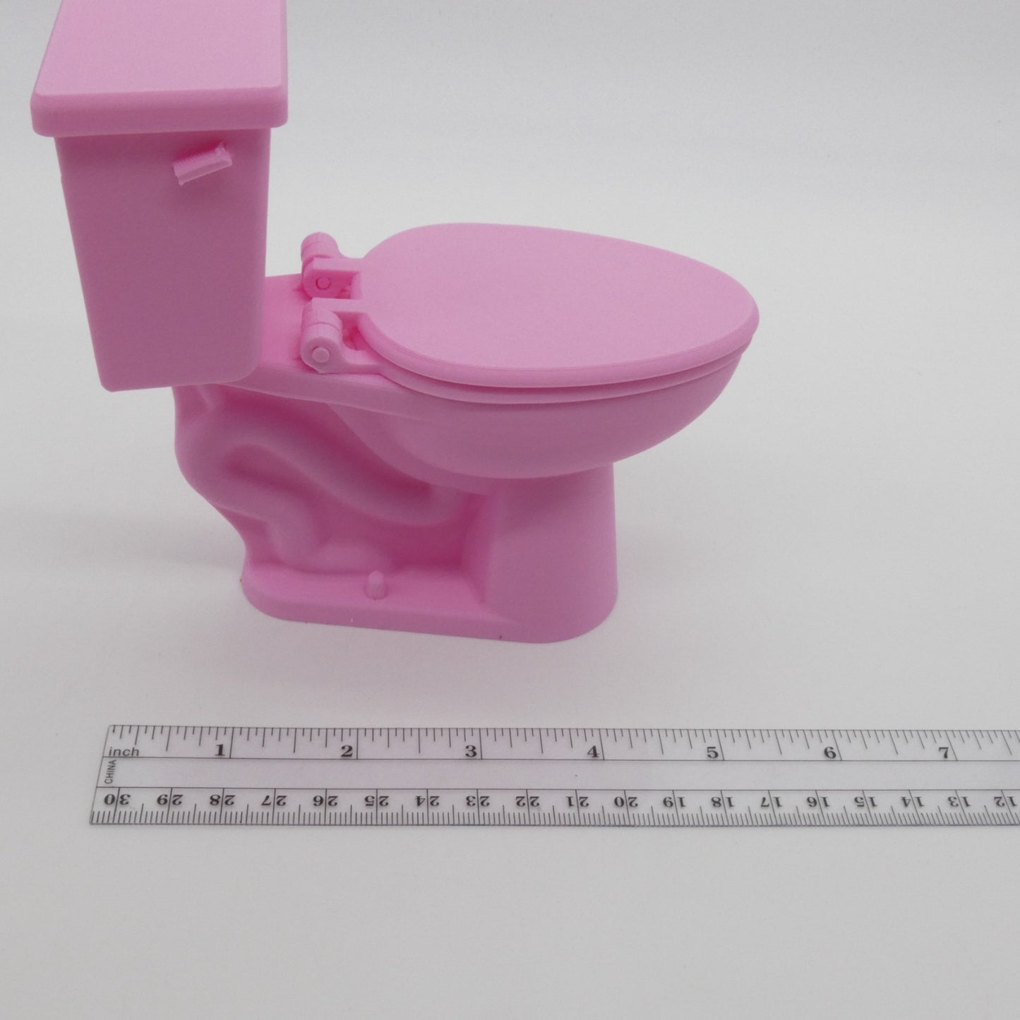 1/6 Scale Doll Furniture Bathroom Toilet Pink 1:6 Barbie Integrity Toys Diorama