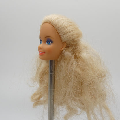 Barbie Dream Bride Doll Head Superstar Face Blue Green Sparkle Eyes 1992 1623