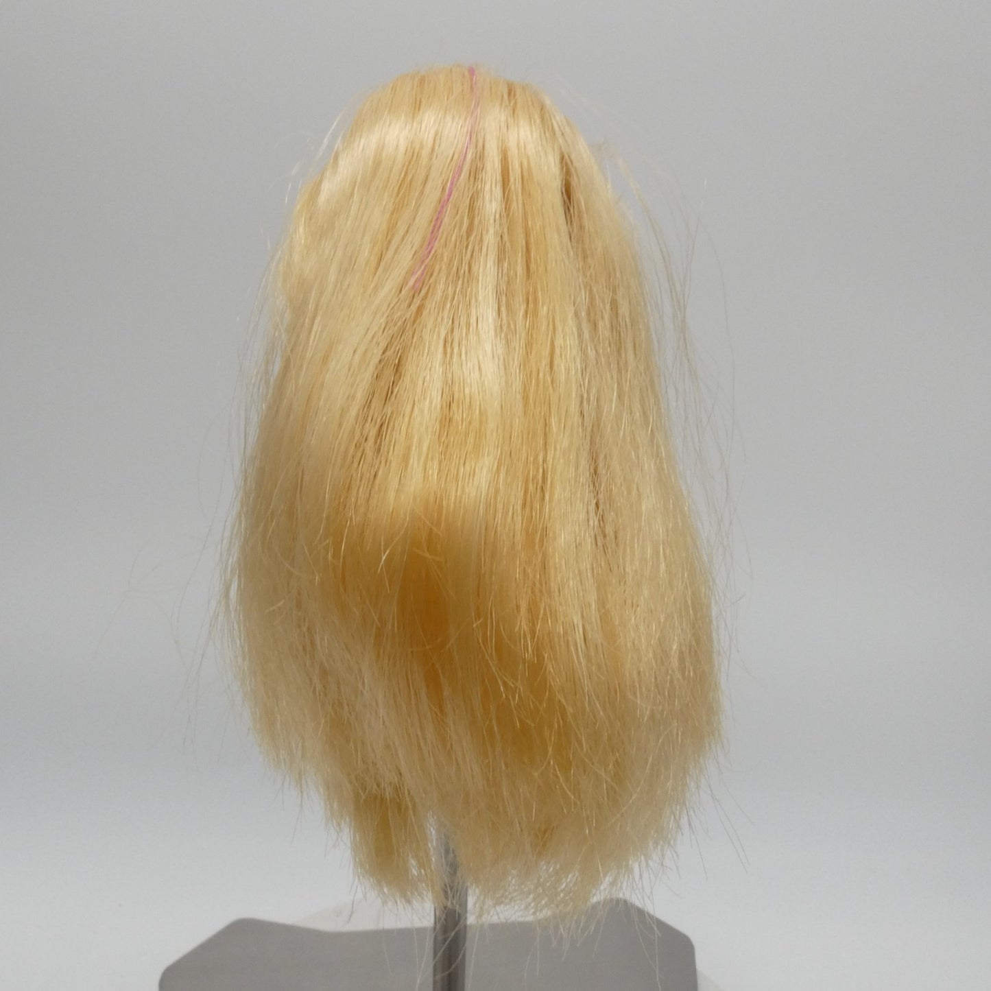 Barbie Doll Head Superstar Face Magenta Lipstick Blonde Hair Mattel 80s 90s