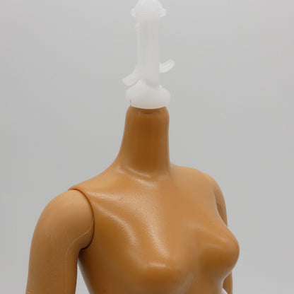 Barbie Fashionistas 095 Doll Curvy Body Brown Tan Skin Heel Feet 2018 FJF55