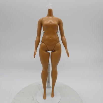 Barbie Fashionistas 095 Doll Curvy Body Brown Tan Skin Heel Feet 2018 FJF55
