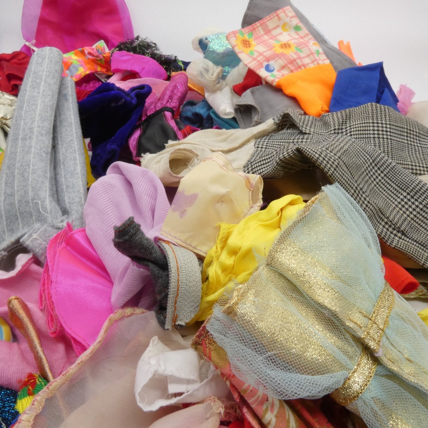 TLC Doll Size Clothing Remnants For Repair Lot D Barbie Ken Clone Varies 1 Pound