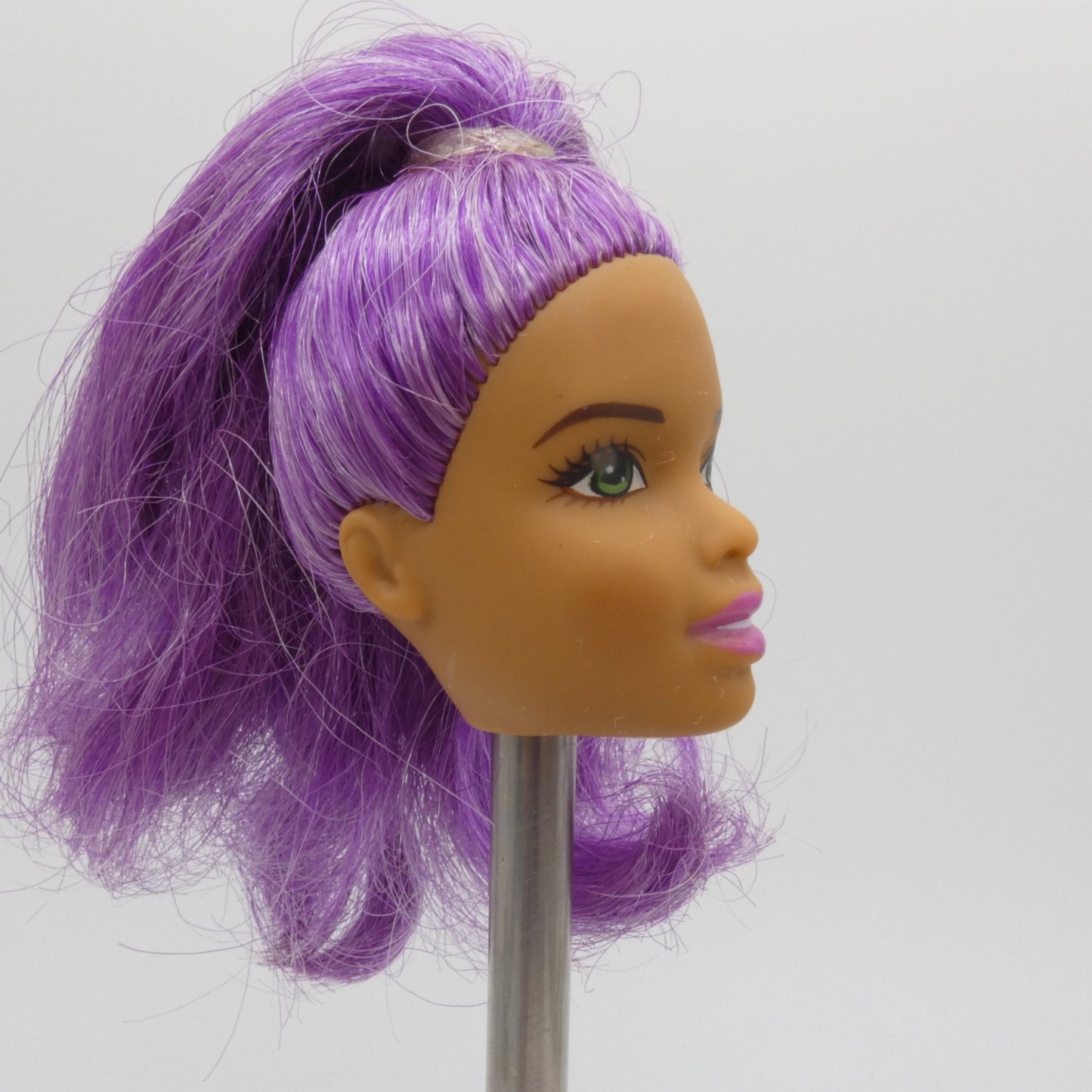 Barbie Doll Head Asha Face Purple Hair 2015 Star Light Adventure Galaxy Sal-Lee