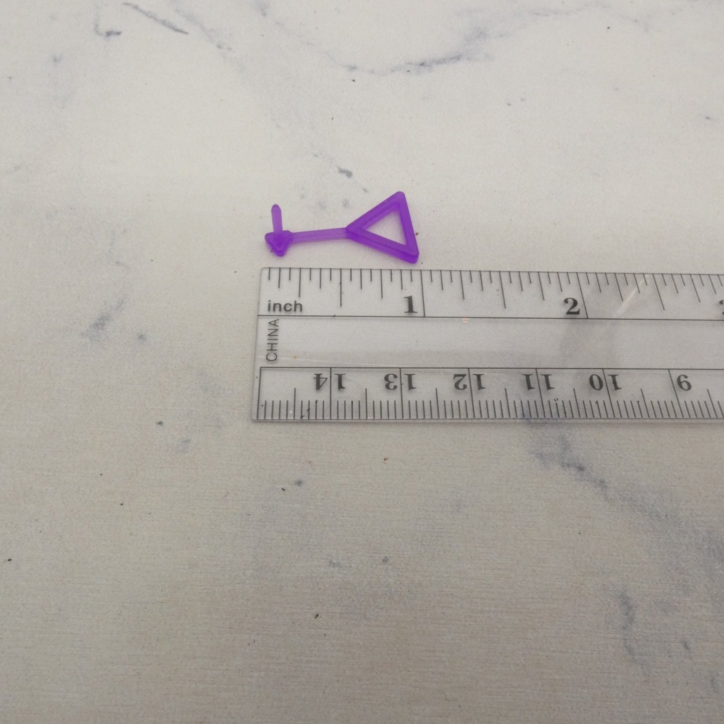 Barbie Doll Earrings Purple Triangle Dangle Hoop 2021 Color Reveal Mattel GTL71