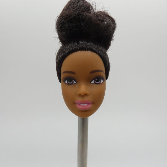 Barbie Doll Head Asha Face AA Medium Dark Skin Curly Hair 2020 Mattel GJL61