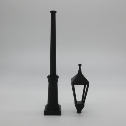 1/6 Scale Doll Decor Black 2 Piece Street Light Tall Lamppost Barbie Diorama