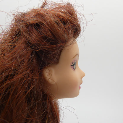 Disney Beauty And The Beast Belle Doll Head Only Brunette Hair Green Eyes Mattel