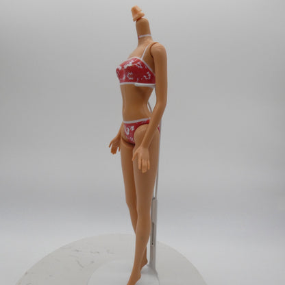 Barbie Doll Fashion Fever Body Bellybutton Molded Swimsuit Heel Feet Mattel 2000