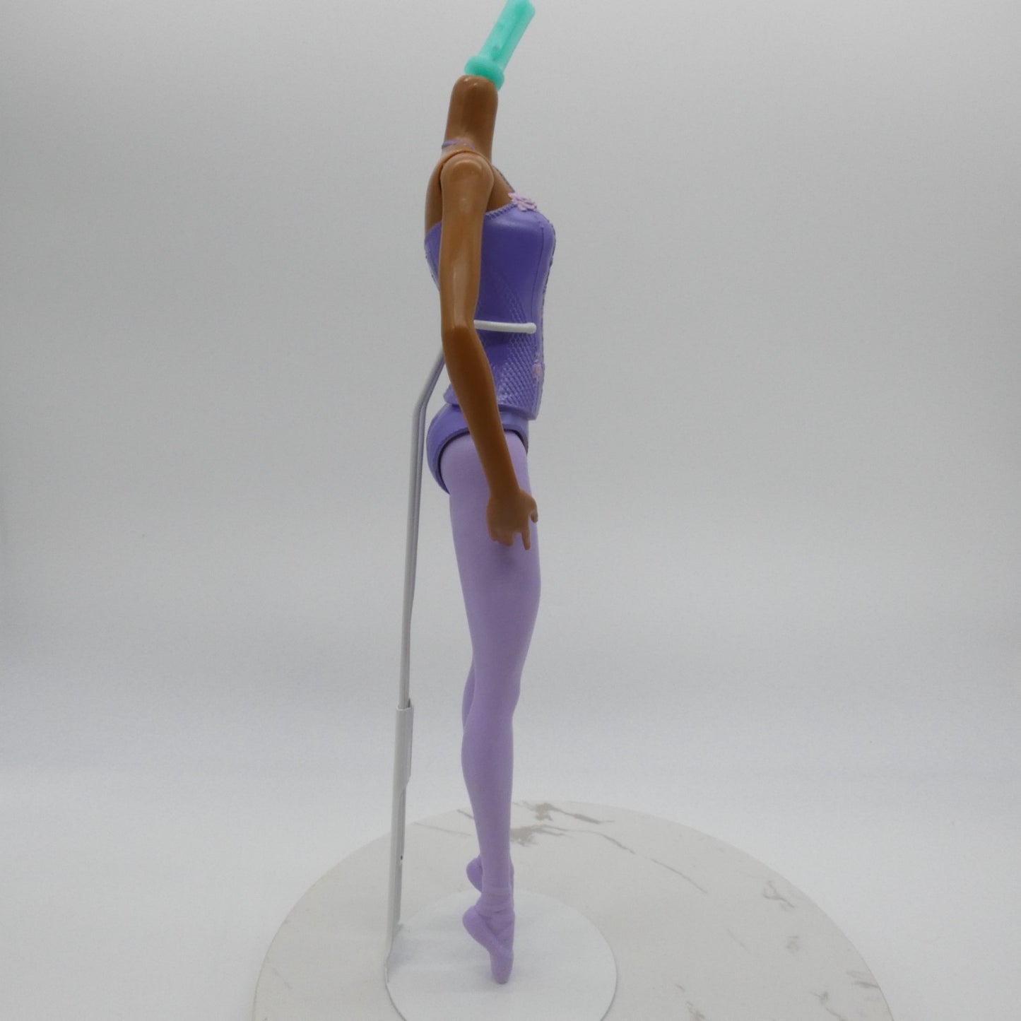 Barbie Ballerina Doll Body AA Medium Dark Skin Molded Bodysuit 2020 Mattel GJL61