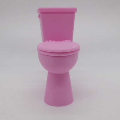 1/6 Scale Doll Furniture Bathroom Toilet Pink 1:6 Barbie Integrity Toys Diorama