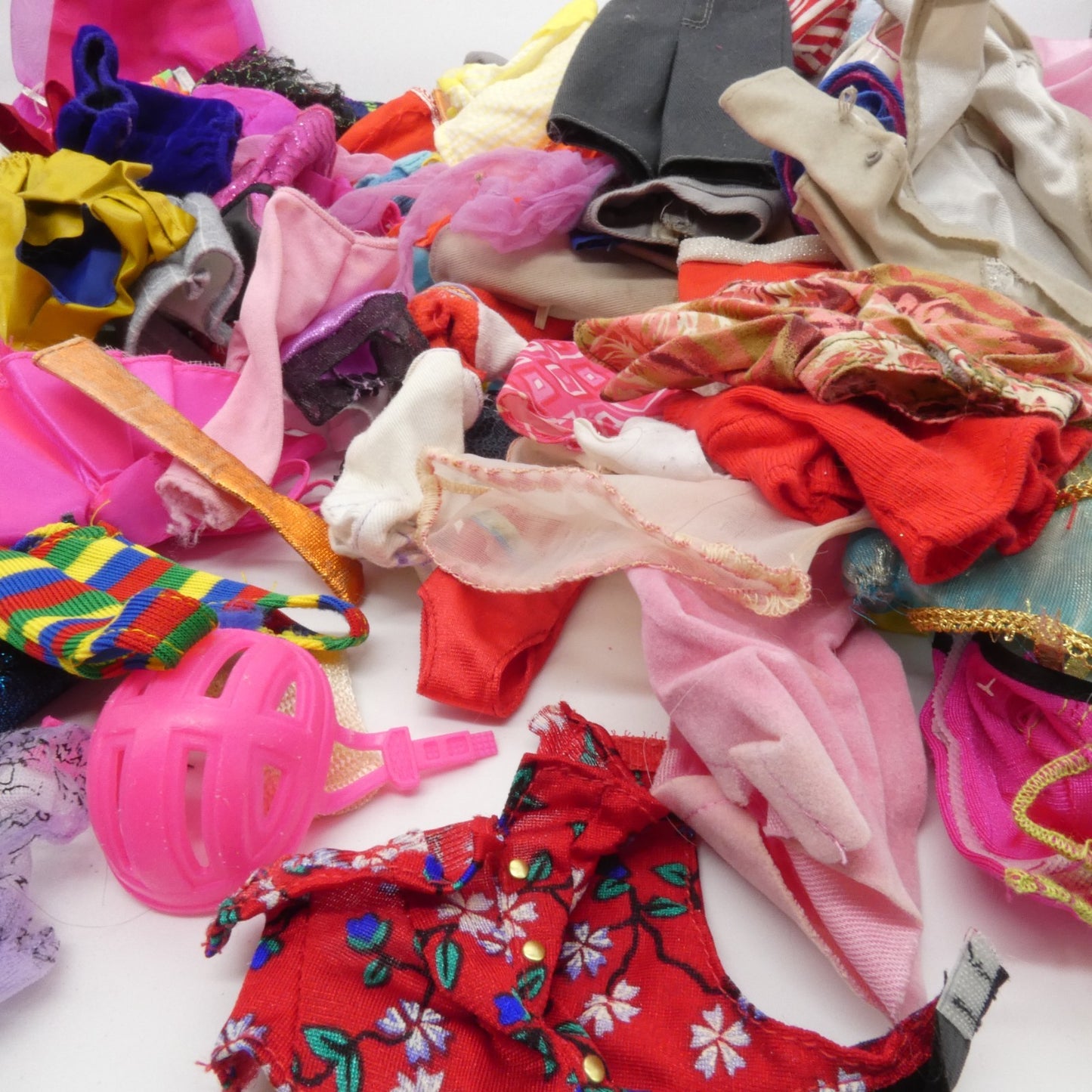 TLC Doll Size Clothing Remnants For Repair Lot D Barbie Ken Clone Varies 1 Pound