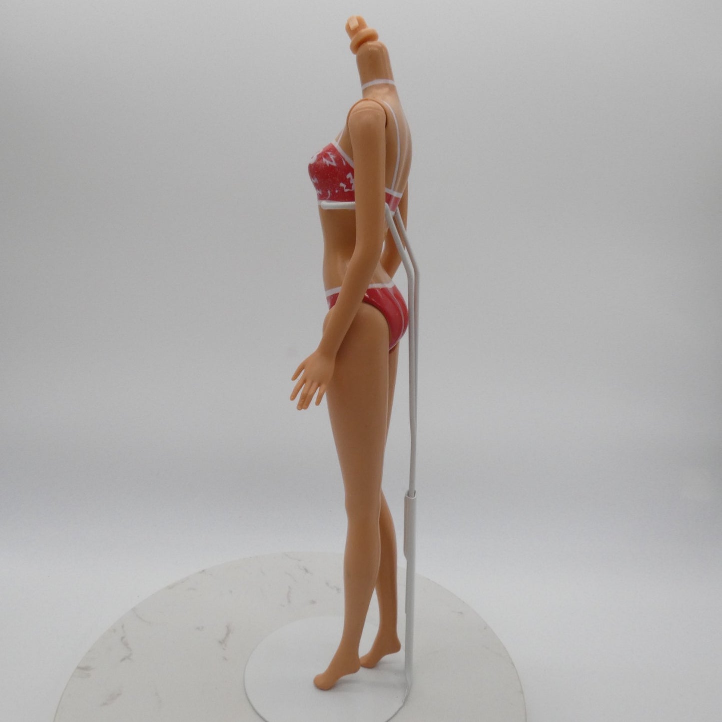 Barbie Doll Fashion Fever Body Bellybutton Molded Swimsuit Heel Feet Mattel 2000