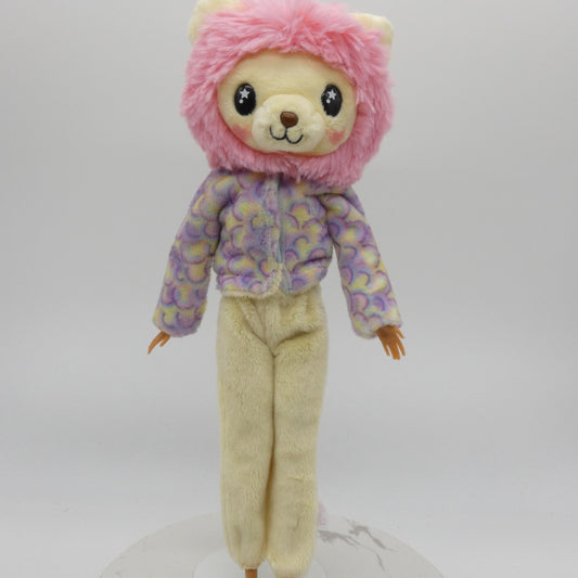 Barbie Cutie Reveal Cozy Lion Wave 5 Outfit Only Pants Top Head 2023 HKR06