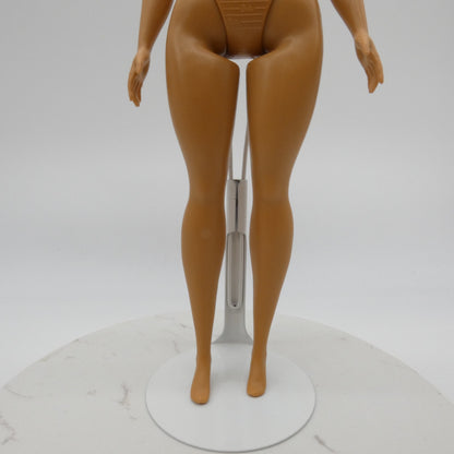 Barbie Fashionistas 095 Doll Curvy Body Brown Tan Skin Heel Feet 2018 FJF55