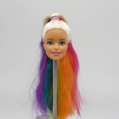 Barbie Rainbow Sparkle Hair Doll Medium Light Neutra Skin 2018 Mattel FXN96