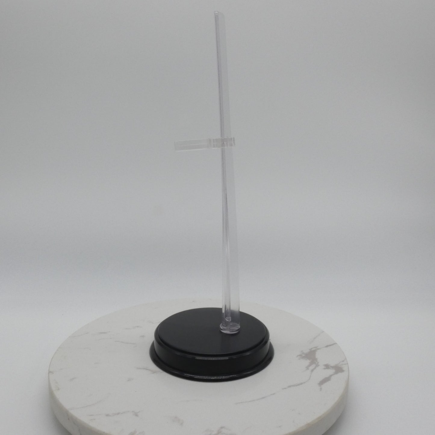 Barbie Curvy Doll Display Stand Black Base Clear Post 2025 Signature Mattel