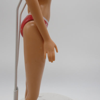 Barbie Doll Fashion Fever Body Bellybutton Molded Swimsuit Heel Feet Mattel 2000