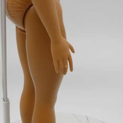 Barbie Fashionistas 095 Doll Curvy Body Brown Tan Skin Heel Feet 2018 FJF55