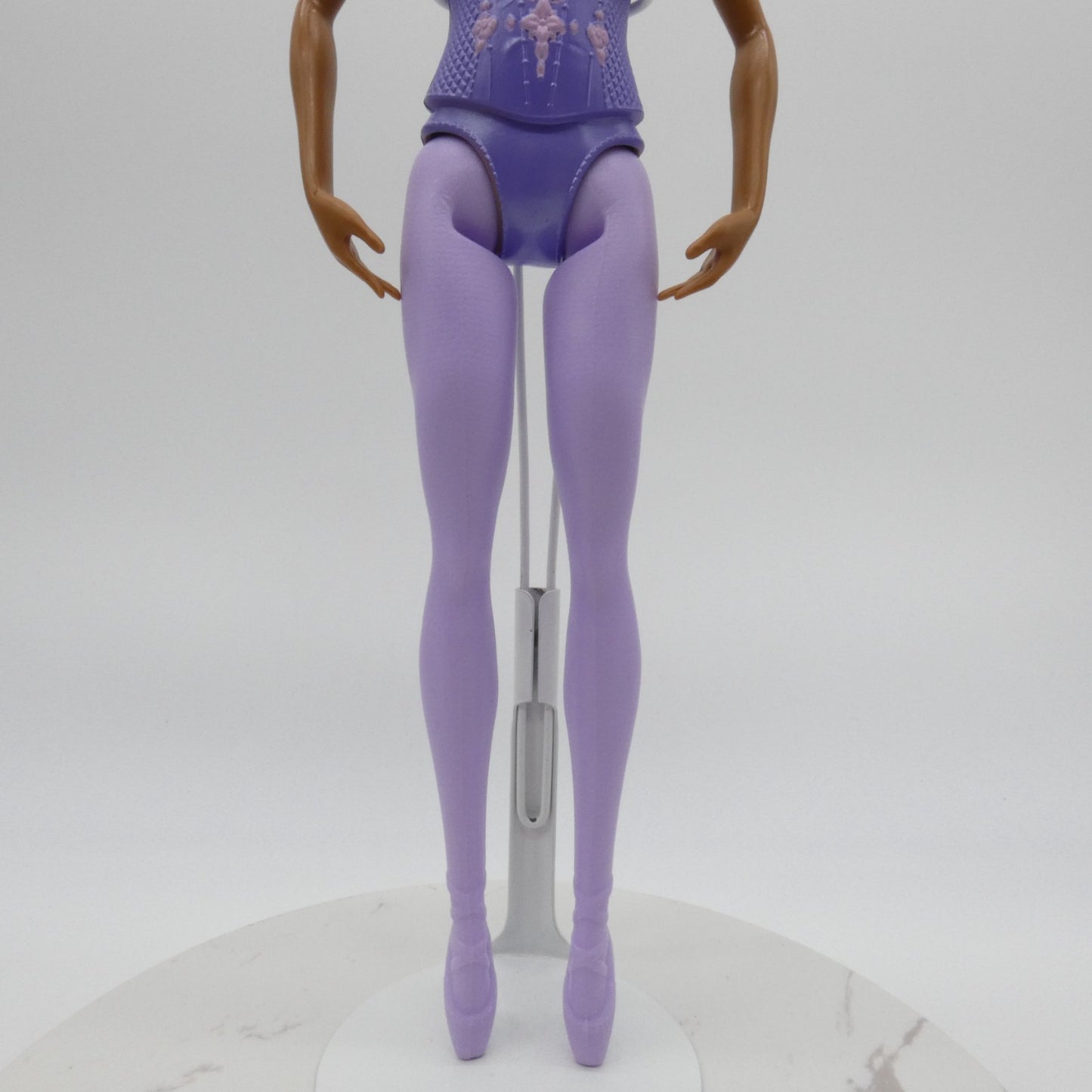 Barbie Ballerina Doll Body AA Medium Dark Skin Molded Bodysuit 2020 Mattel GJL61