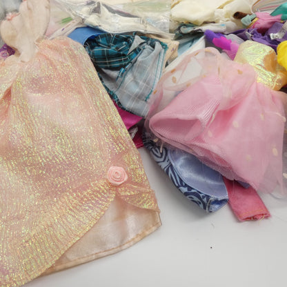 TLC Doll Size Clothing Remnants For Repair Lot A Barbie Ken Clone Varies 1 Pound
