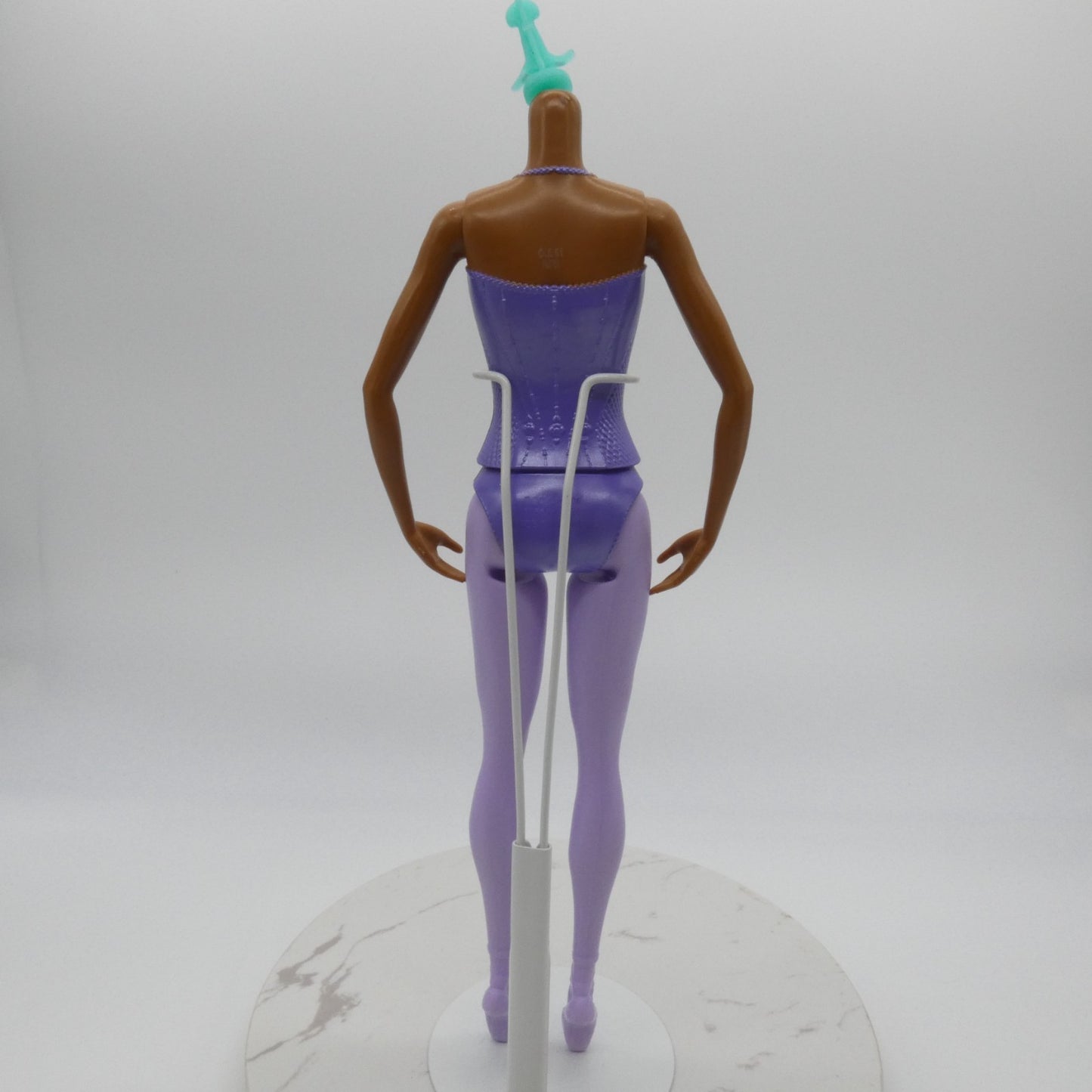 Barbie Ballerina Doll Body AA Medium Dark Skin Molded Bodysuit 2020 Mattel GJL61