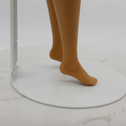 Barbie Fashionistas 095 Doll Curvy Body Brown Tan Skin Heel Feet 2018 FJF55