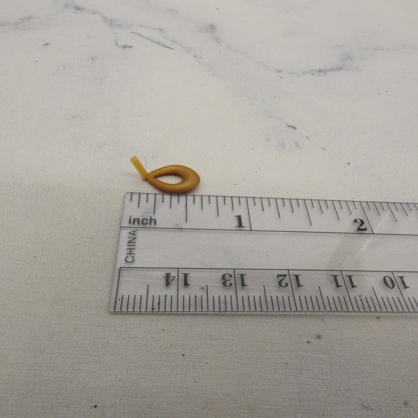 Disney Aladdin Jasmine Doll Earrings Gold Tone Plastic Hoop Dangle Fits Barbie