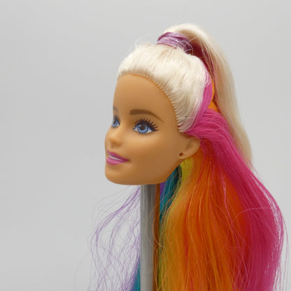 Barbie Rainbow Sparkle Hair Doll Medium Light Neutra Skin 2018 Mattel FXN96