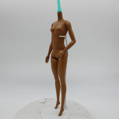 Barbie Fashionistas 185 Doll Body Only Heel Feet AA Dark Skin 2022 Mattel HBV17