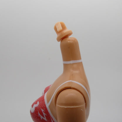 Barbie Doll Fashion Fever Body Bellybutton Molded Swimsuit Heel Feet Mattel 2000