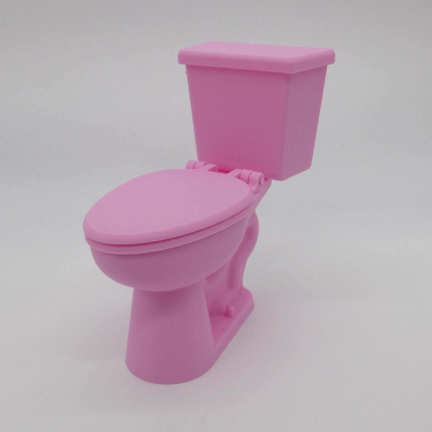 1/6 Scale Doll Furniture Bathroom Toilet Pink 1:6 Barbie Integrity Toys Diorama