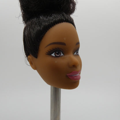 Barbie Doll Head Asha Face AA Medium Dark Skin Curly Hair 2020 Mattel GJL61