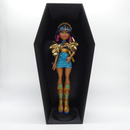 Doll Display Stand Mountable Hanging Case Black Coffin For Monster High Dolls